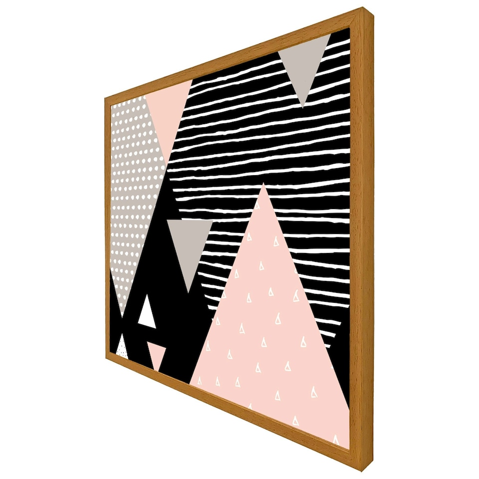 image 1 of Triangle geometrics (Picutre Frame) White | XL