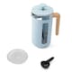 image 2 of La Cafetiere Pisa 8 Cup Cafetiere Sky Blue with Wood Handle