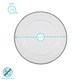 image 3 of Argon Tableware White Enamel Dinner Plates - 25.5cm - Black/Grey