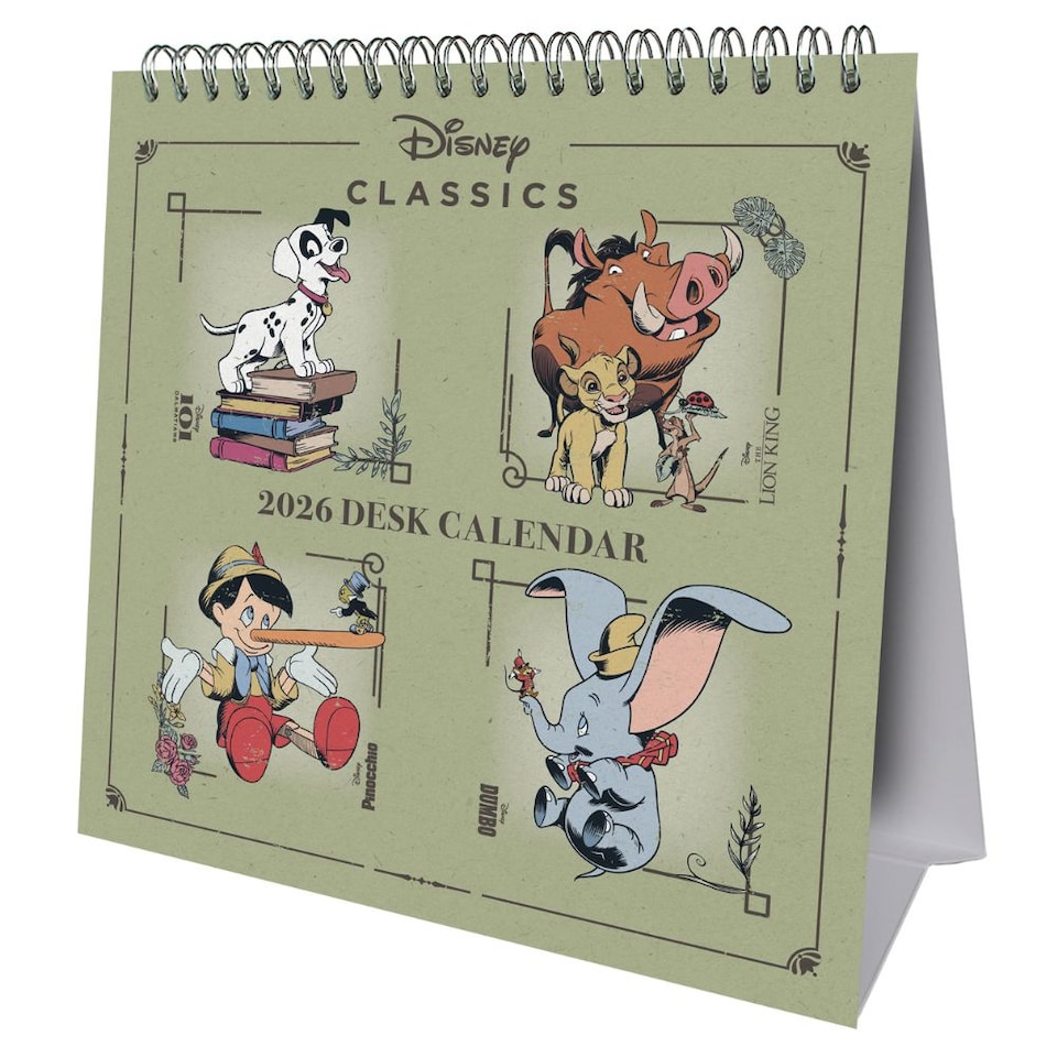 DISNEY HERITAGE 2026 DESK EASEL CALENDAR