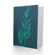 image 2 of Navy Teal Star Flowers Just To Say Card