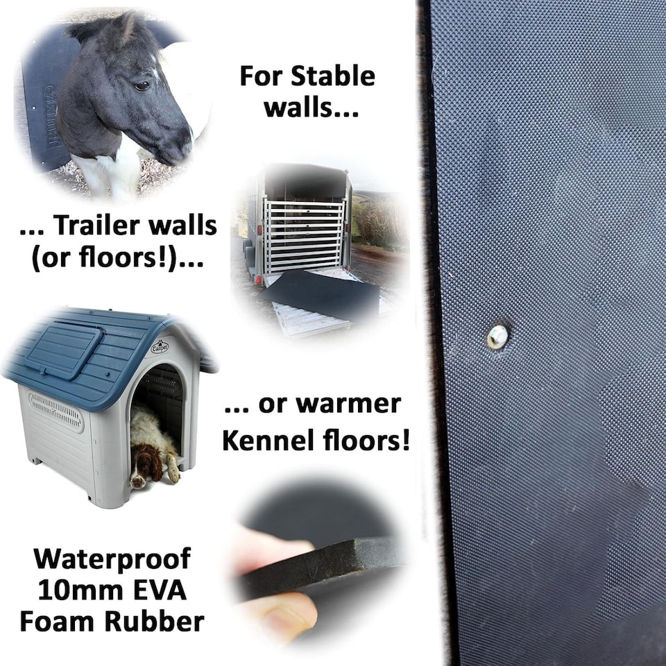 image 1 of Stable Wall Mat EVA Foam Protection 6ft x 4ft x 10mm