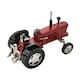 image 3 of Wm Widdop Miniature Clock Tractor Red & Black Roman Dial Red | Black