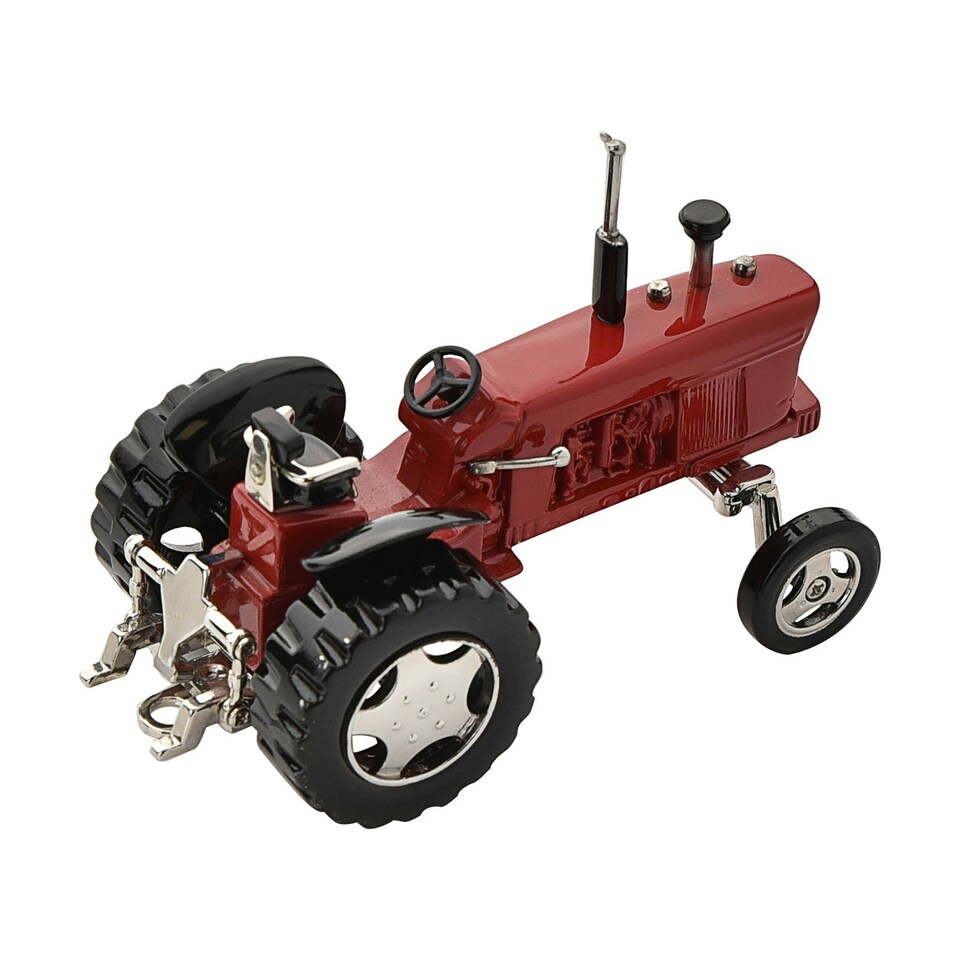 image 1 of Wm Widdop Miniature Clock Tractor Red & Black Roman Dial Red | Black