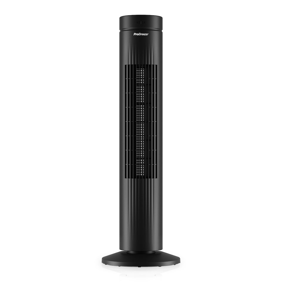 image 1 of Pro Breeze Oscillating Tower Fan with Touch Panel- Black