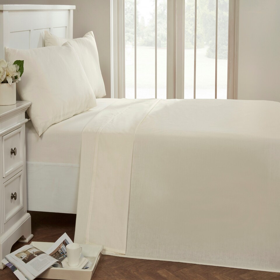 image 1 of 56P Housewife Pillowcase Pair White