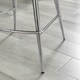 image 4 of Furniturebox Pesaro 2x Mustard Velvet Silver Legs Bar Chair