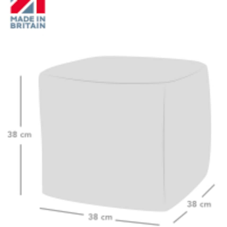 image 1 of rucomfy Indoor Or Outdoor Water Resistant Cube Beanbag Footstool