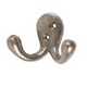 image 1 of Hammer & Tongs Double Coat Hook - W70mm x H50mm - Raw | Grey | Raw | One Size