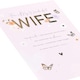 image 6 of Pink & Gold Design Wife Birthday Card