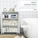 image 4 of kleankin Modern Bathroom Cabinet, Freestanding Floor Cabinet