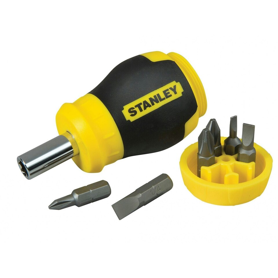 Stanley Hand Tools Stubby Screwdriver - Non Ratchet - Multi Colour - One Size