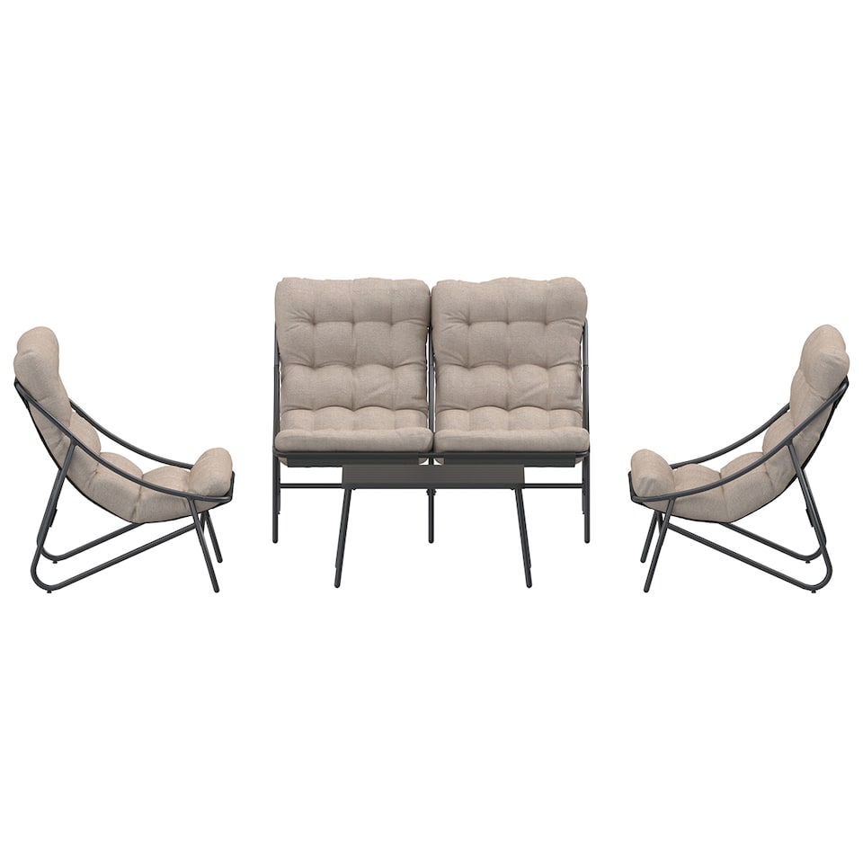 image 1 of Charles Bentley Porto 4 Seater Lounge Set
