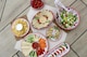 image 3 of Mediterranean 24 Piece Melamine Dinnerware Set | Red