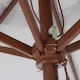 image 6 of Charles Bentley Garden Large 2.4M Wooden Garden Patio Shade Umbrella - Light Grey