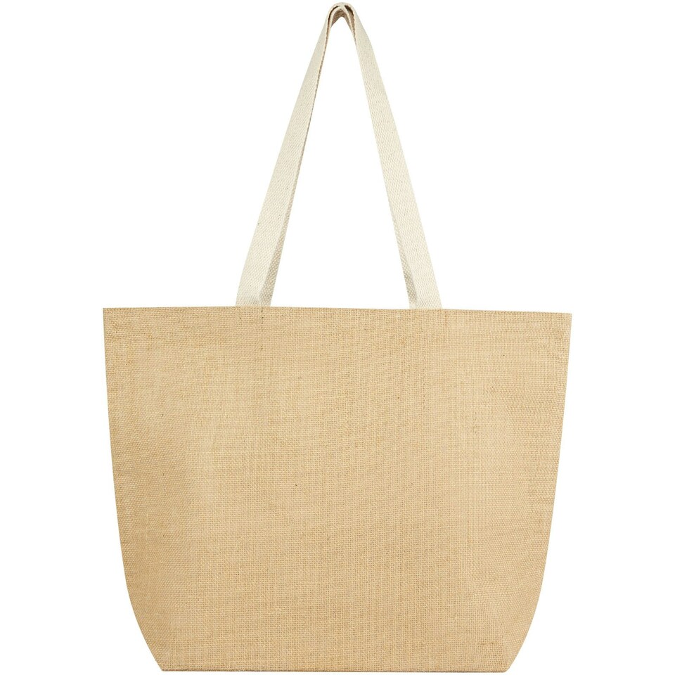 image 1 of Juta Plain Jute 12L Cooler Tote Bag - Natural - One Size Cream