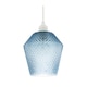 image 4 of Modern and Compact Diamond Design Midnight Blue Glass Pendant Shade | Blue