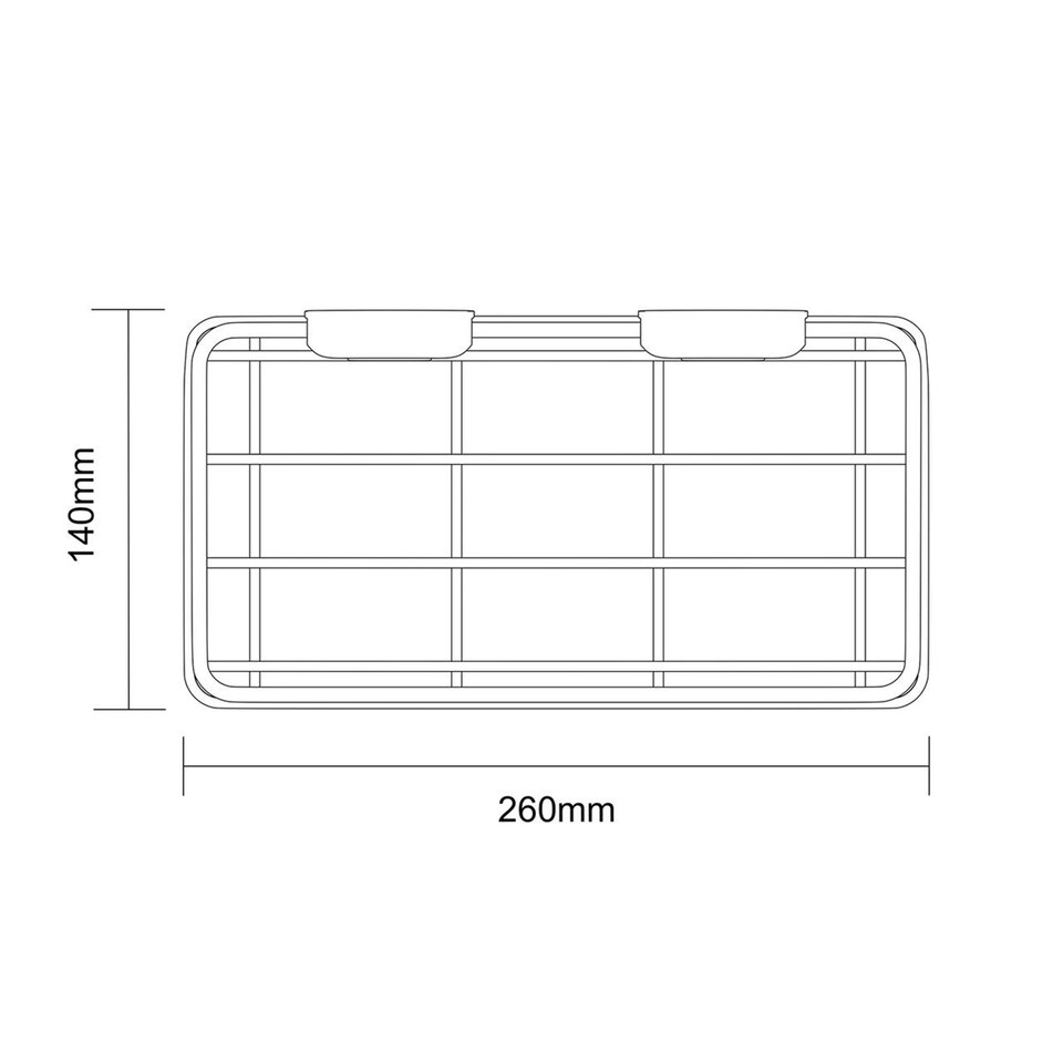 image 1 of Showerdrape Suctionloc Black Suction Wall Mounted Bottle Basket with Mounting Discs | Black | 1