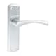 image 1 of Timco - Zeta Latch Handles  - Satin Chrome (Size 175 x 45 - 2 Pieces) Chrome