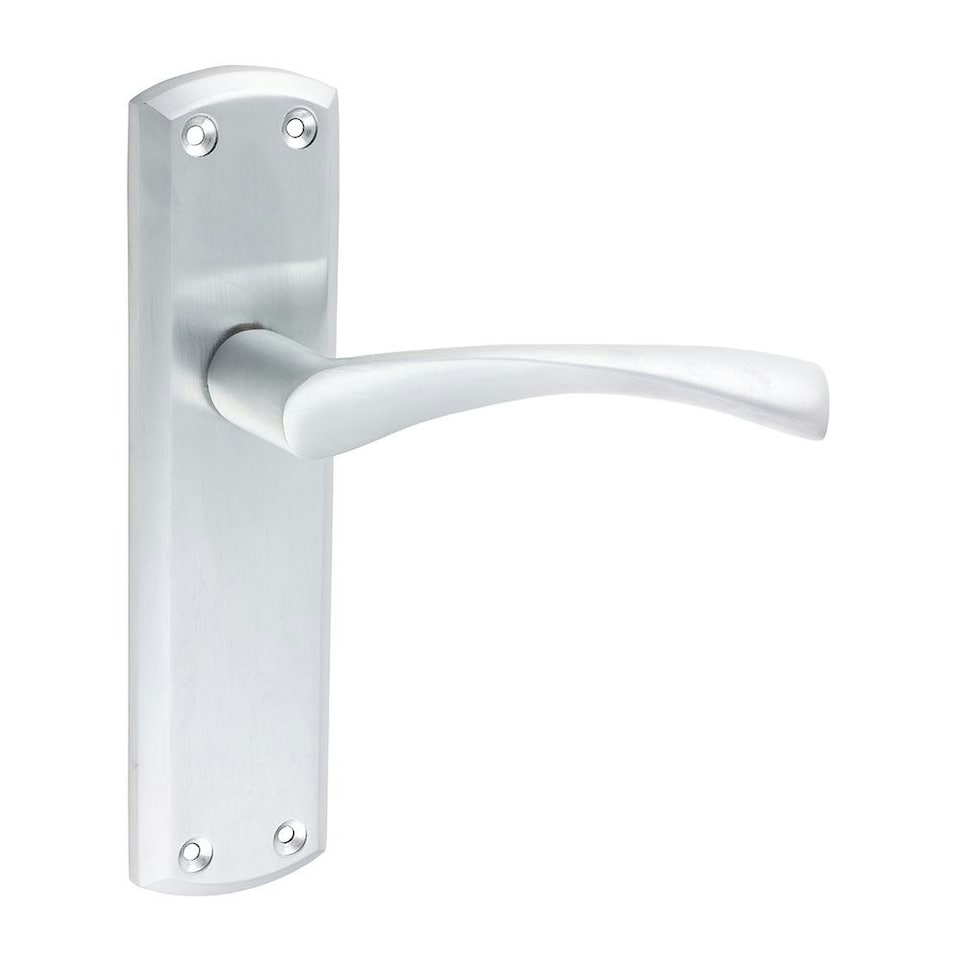 image 1 of Timco - Zeta Latch Handles  - Satin Chrome (Size 175 x 45 - 2 Pieces) Chrome