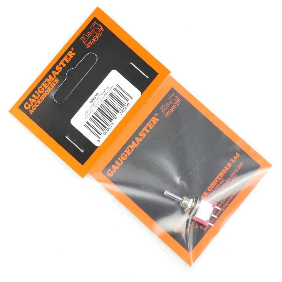 image 1 of Gaugemaster Electric SPDT (Momentary) Mini-Toggle Point Motor Switch