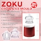 image 6 of Crown Ice Moulds - Set of 2 Silicone Reusable Large Ice Makers | Red | Red | One Size | 2