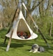 image 4 of Butterfly-shaped Leisure Hanging Chair | White | White