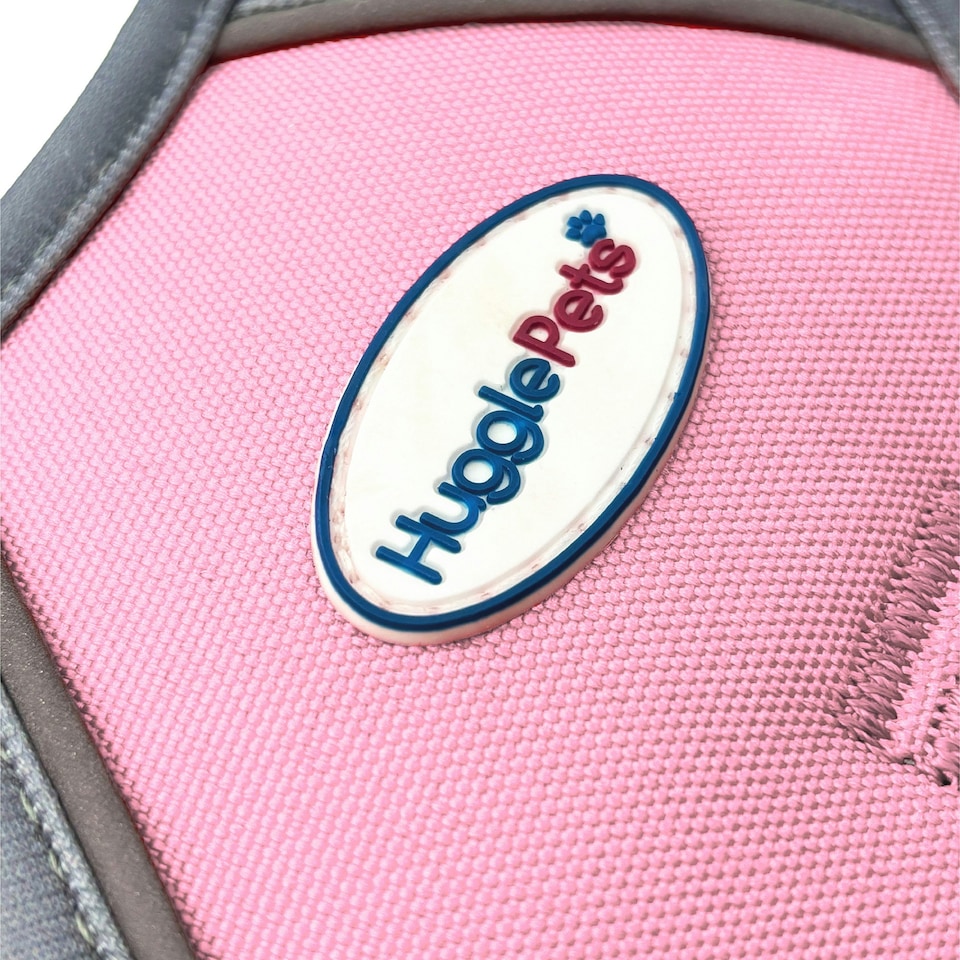 image 1 of HugglePets Activity & Travel Dog Harness Pink | S