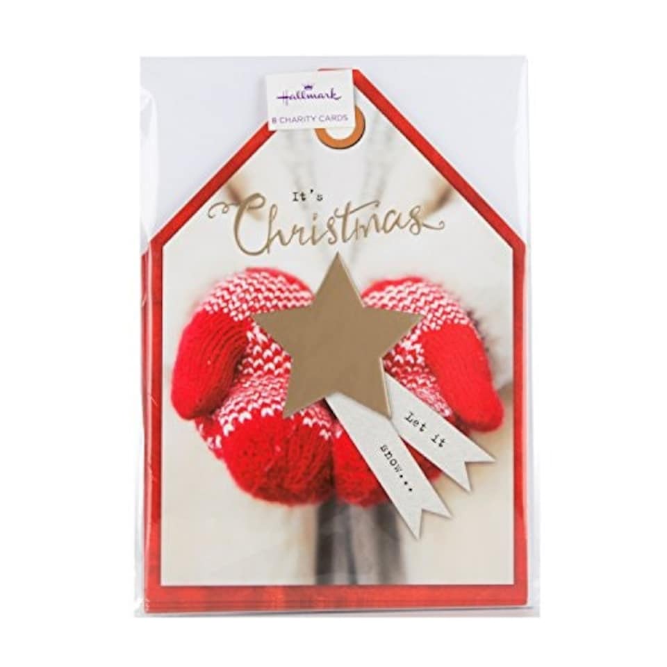 image 1 of Hallmark Christmas Charity Card Pack "Let It Snow" - 8 Cards