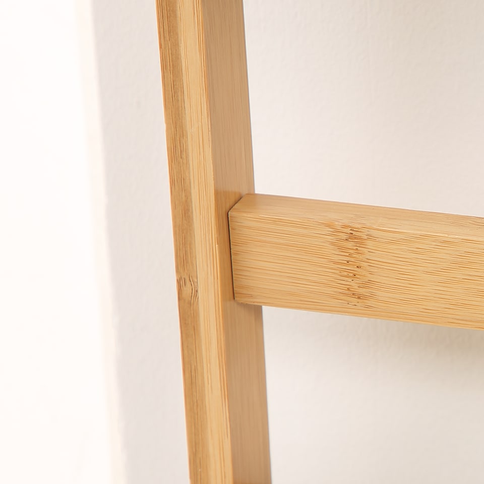 image 1 of Outsunny 3-Tier Folding Bamboo Plant Stand Display Rack for Indoor & Outdoor