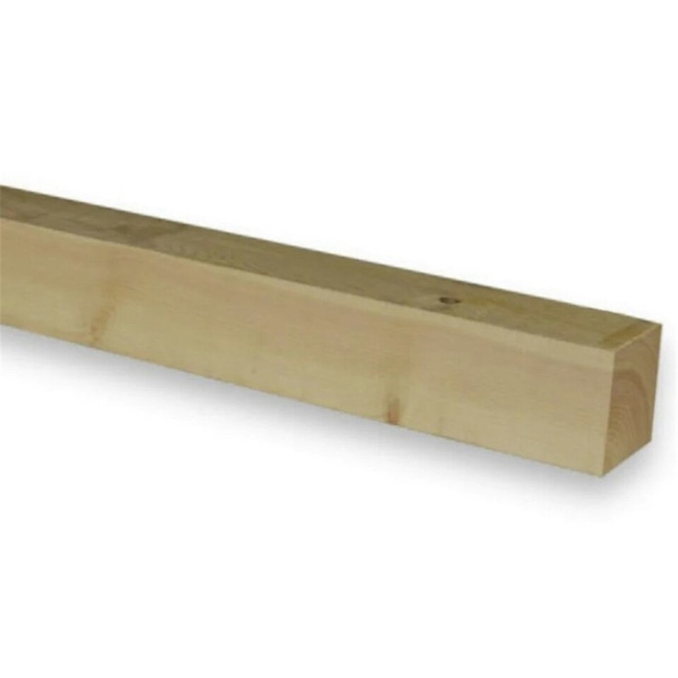 image 1 of PACK OF 5 (Total 5 Units) - 75mm x 75mm (70mm x 70mm Finish) Planed All Round Redwood Timber - 2.1m Length