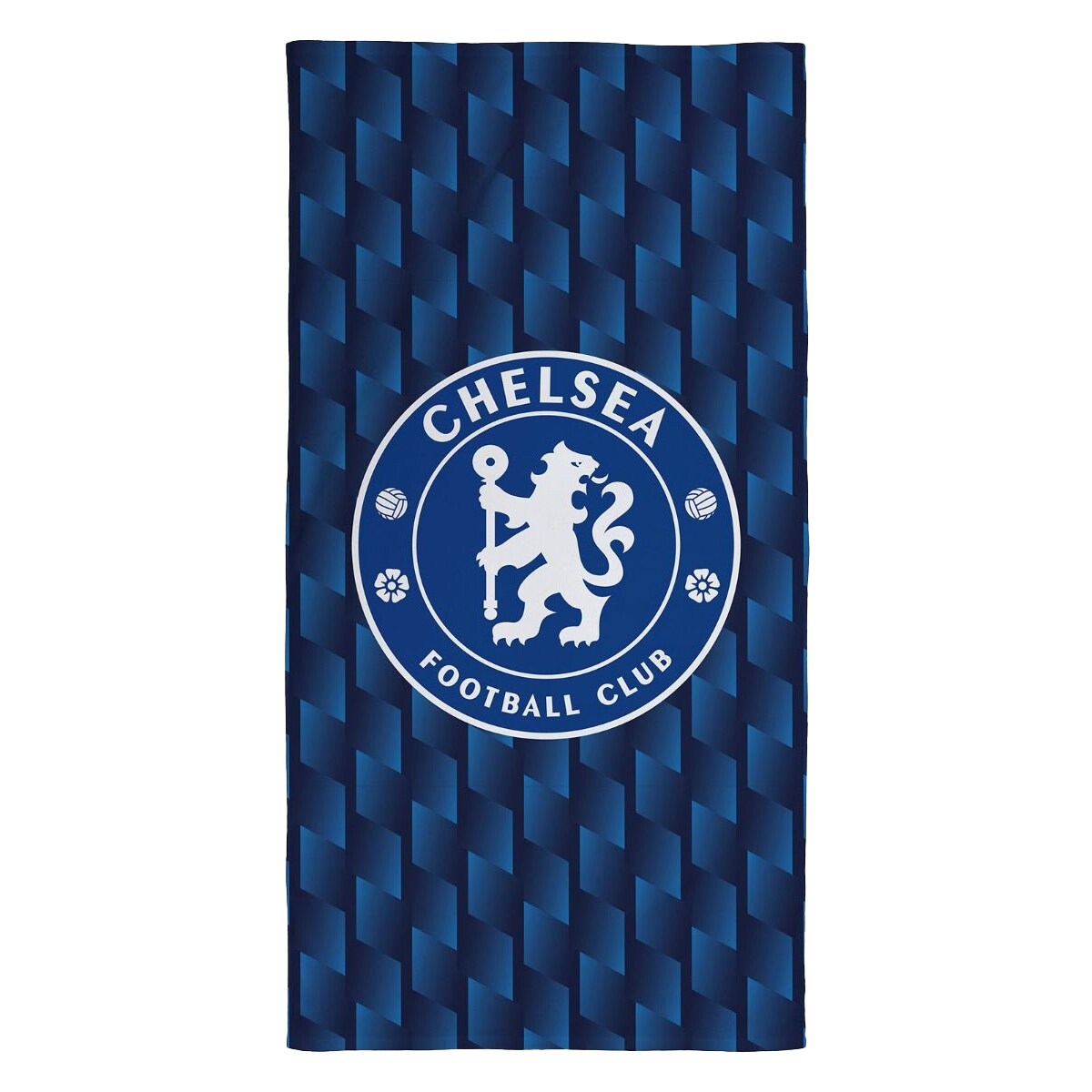 Chelsea FC Geometric Beach Towel Blue Blue/White 1