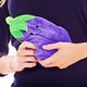 image 3 of K Collection Aubergine Clay Heat Bag with Cover | Purple | Purple/Green | One Size | 1