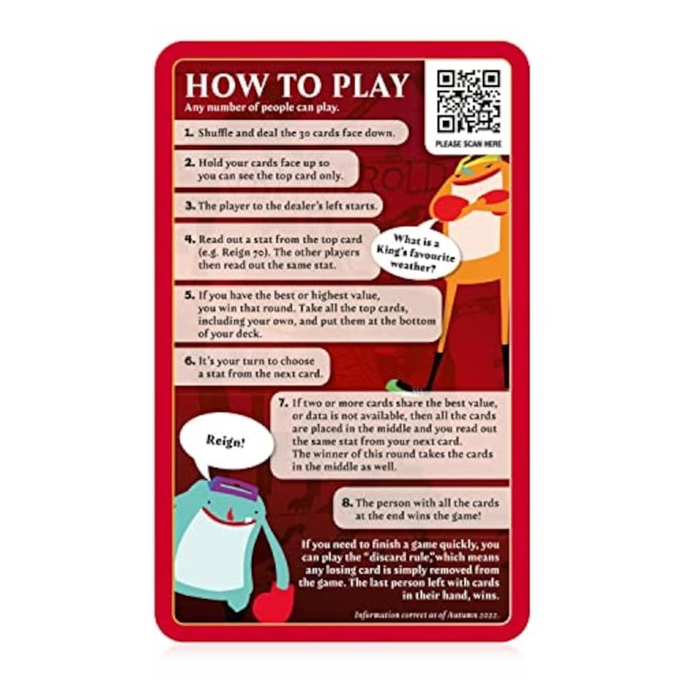 image 1 of Kings and Queens Top Trumps Classics - TOP TRUMPS CLASSICS - WM03869-EN1-6