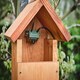 image 1 of Deluxe Alpine 300 Chalet Style Birdbox with Single Front Design Brown | One Size