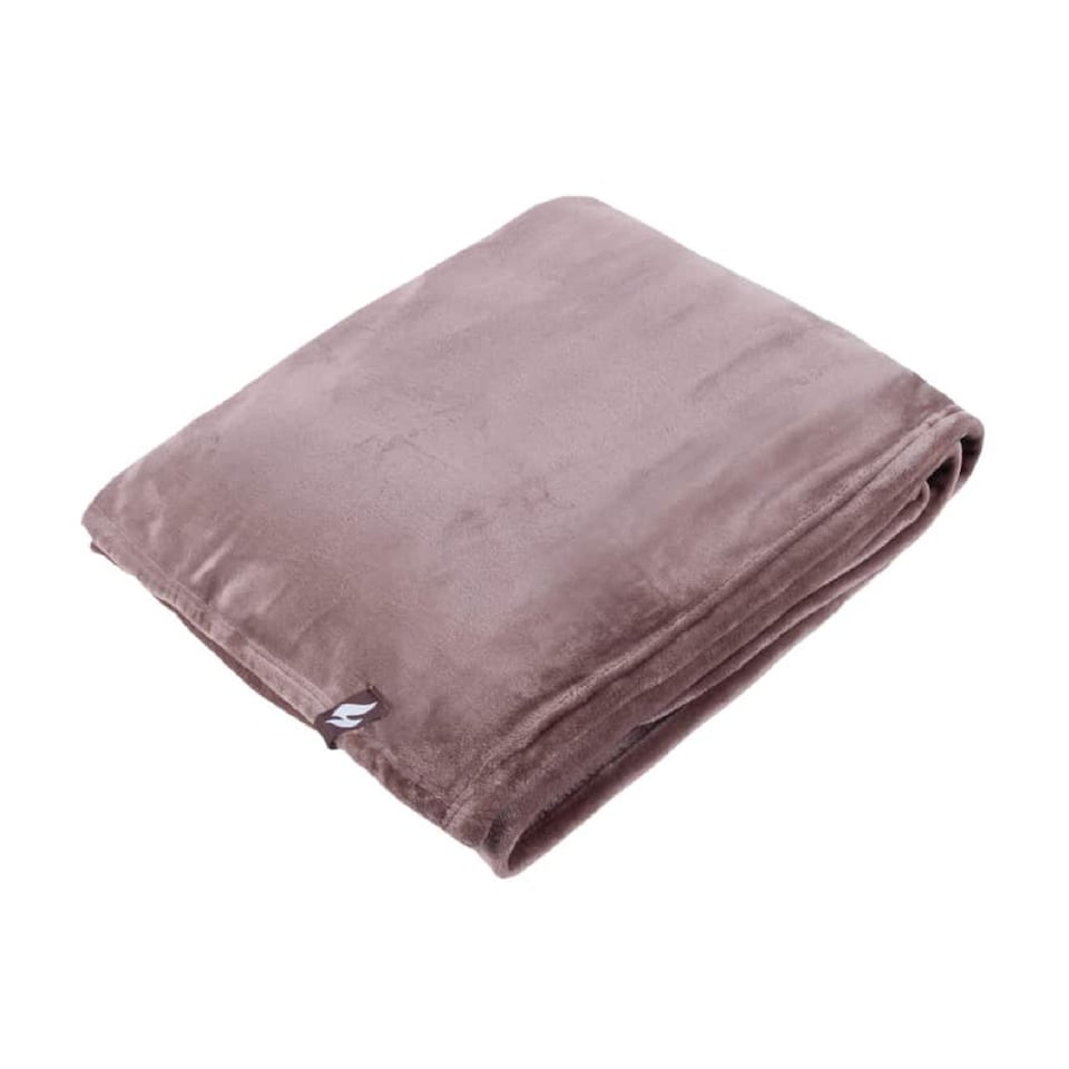 image 1 of Extra Soft Warm Large Luxury Thermal Fleece Throw Blanket - 180 x 200 cm | Brown | Beige