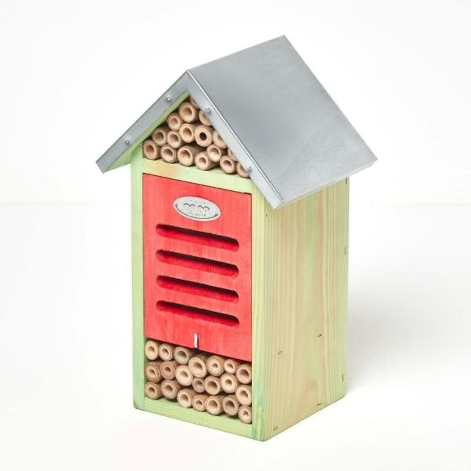 image 1 of Homescapes Real Wood Bug Hotel Insect House | Multi