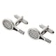 image 1 of Tennis Rackets Cufflinks - Onyx Art CK191 Tennis Player Cuffs