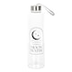 image 1 of Something Different Crescent Moon Glass Water Bottle - Clear/Black - One Size
