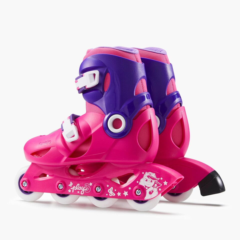 image 1 of Decathlon Kids' Inline Skates Pink - Play 3
