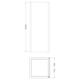 image 2 of Balterley 760mm Side Panel 6mm Glass