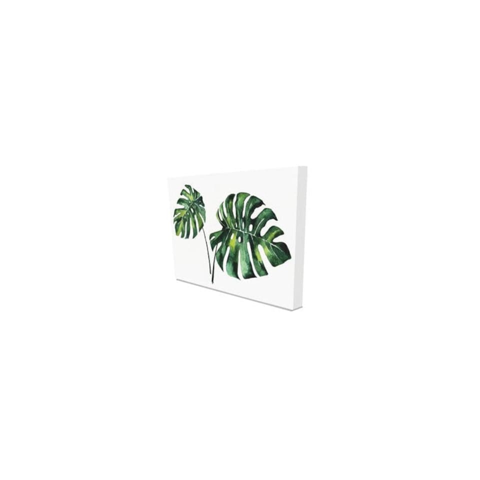 image 1 of Twin Palm leaves (Canvas Print) 127cm x 91cm