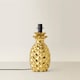 image 3 of ValueLights Contemporary Pineapple Design Gold Effect Table Lamp Base