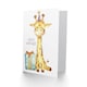 image 2 of Cute Party Hat Cartoon Kids Girl Boy Giraffe Child Baby Birthday Card