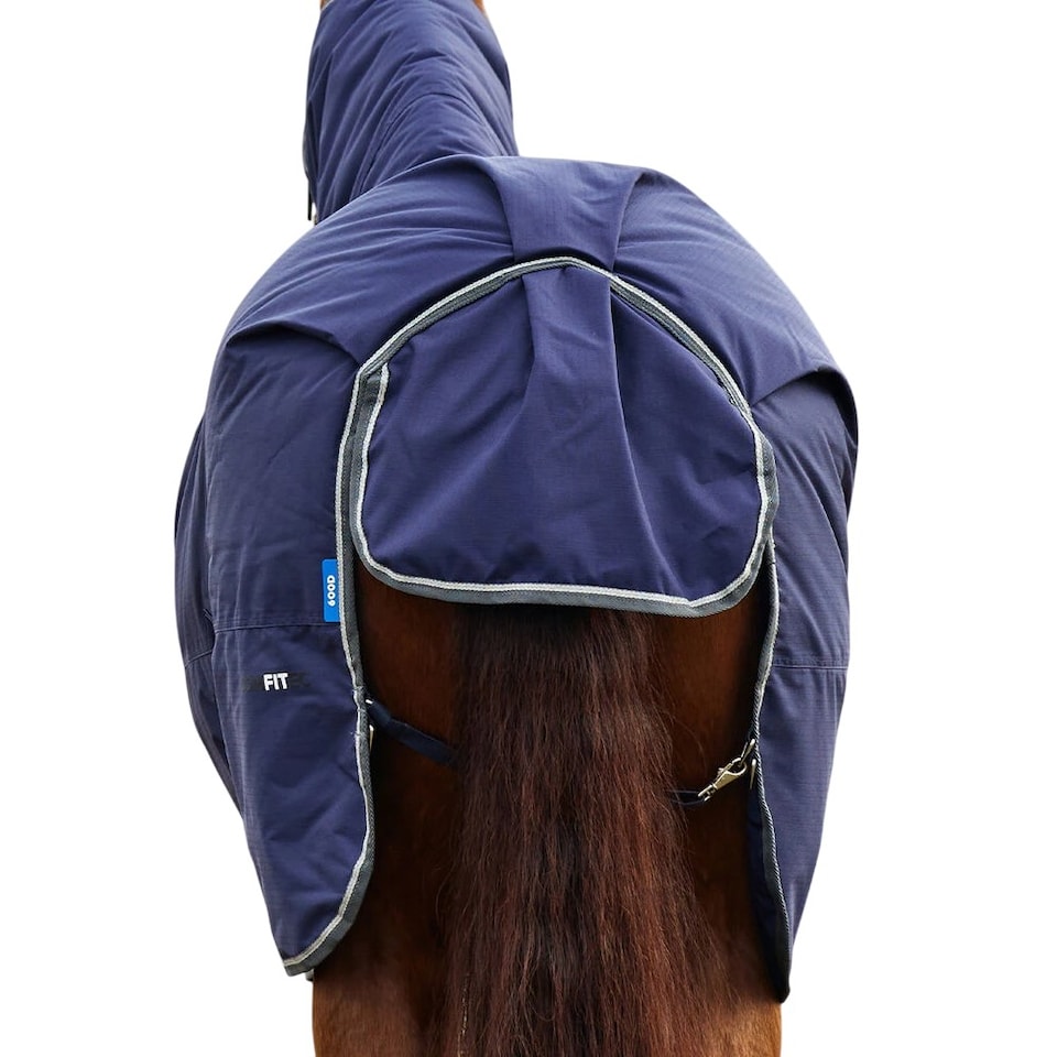 image 1 of Weatherbeeta Comfitec Tyro Combo Neck 360g Horse Turnout Rug | Blue | Navy/Charcoal | 4Ft | 1