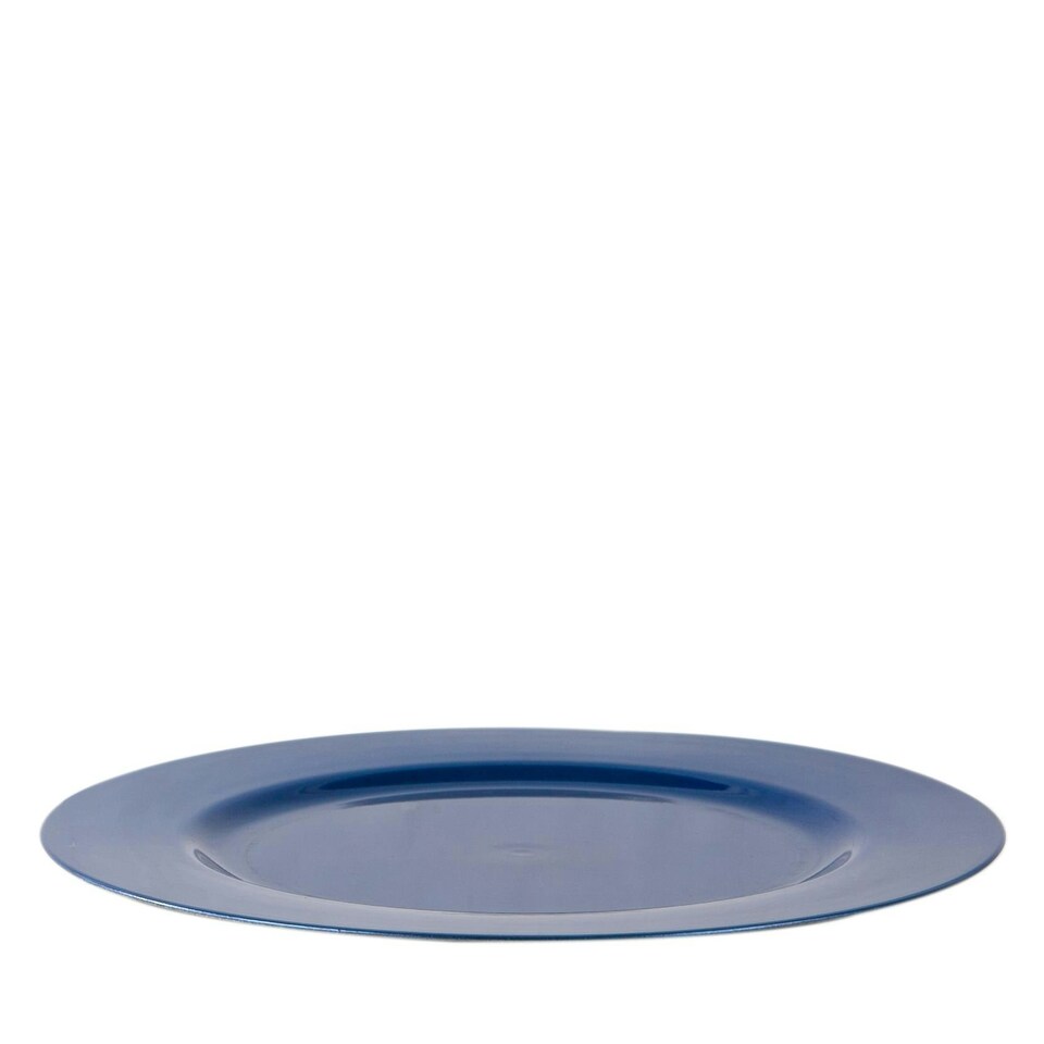 image 1 of Argon Tableware Metallic Charger Plate - 33cm - Blue