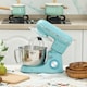 image 2 of HOMCOM Stand Mixer, 4.5L Food Mixer for Baking, 6 Speeds and Pulse Setting, 1300W Cake Electric Whisk with Dough Hook, Whisk, Stainless Steel Bowl, Splash Guard, Beater, Blue