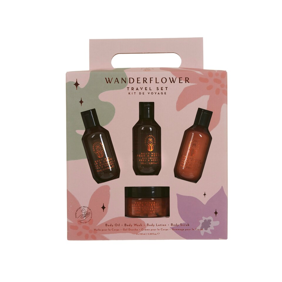 image 1 of Wanderflower Travel Body Care Gift Set