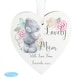 image 1 of Personalised Me to You Floral Wooden Heart Decoration
