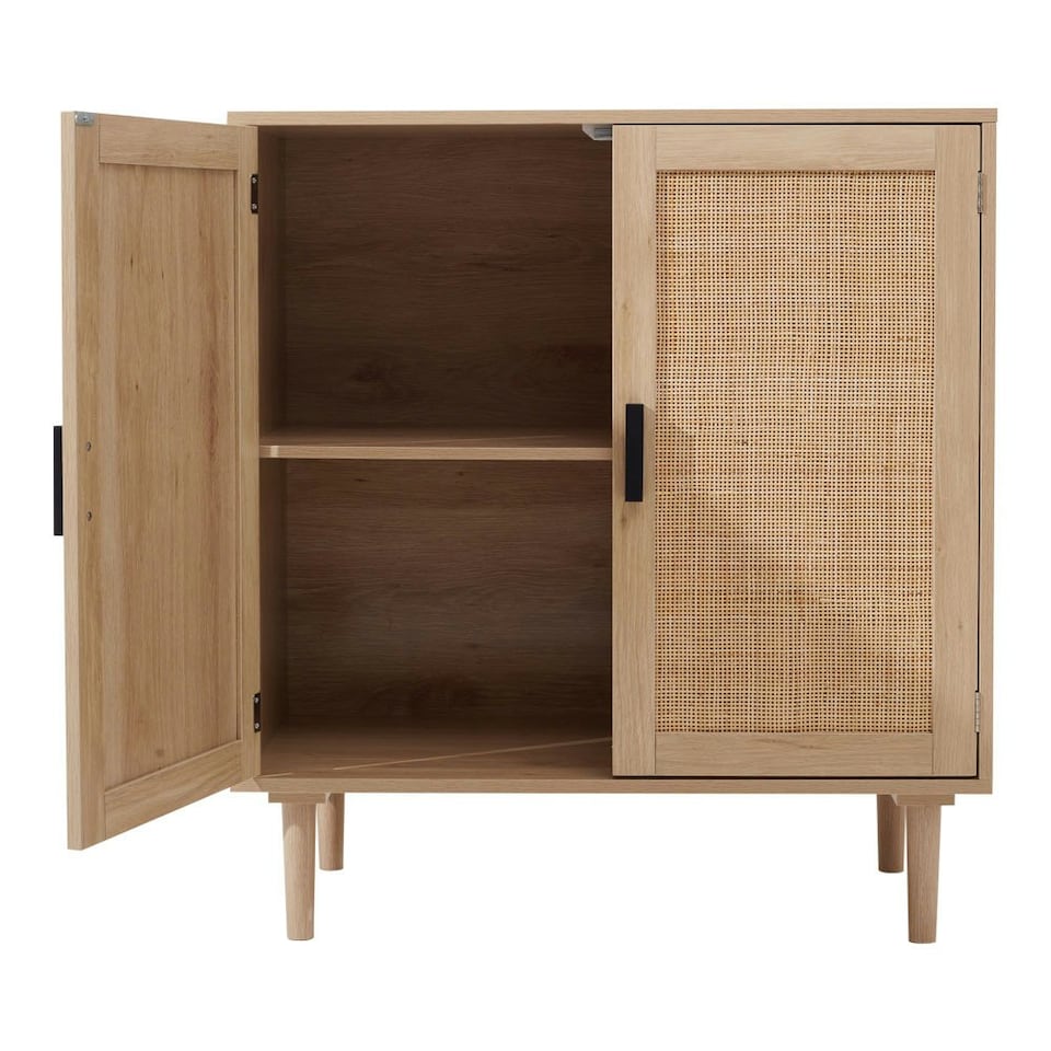 image 1 of Living and Home Rattan Sideboard with Double Doors
